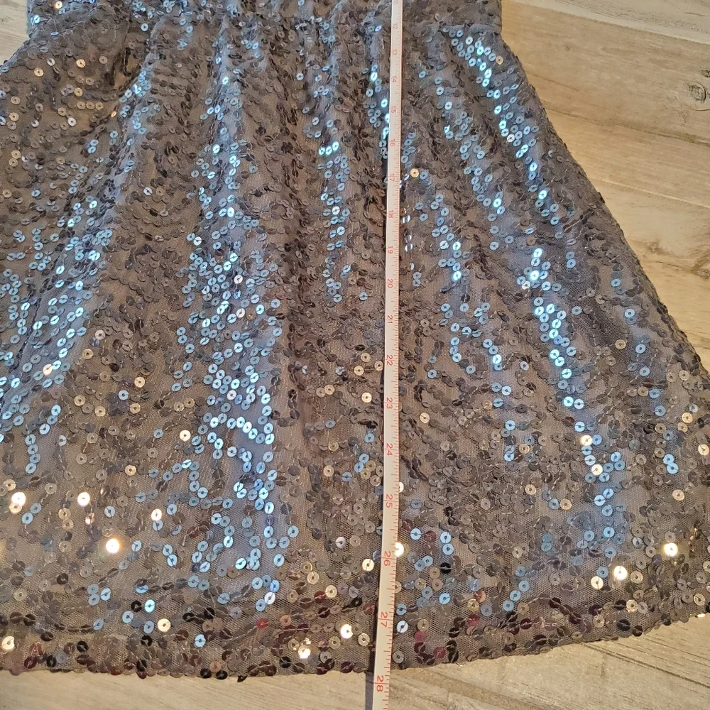 GAP Kids Siver Sequin Dress Medium 7 8 Party Holiday Fancy NWOT
